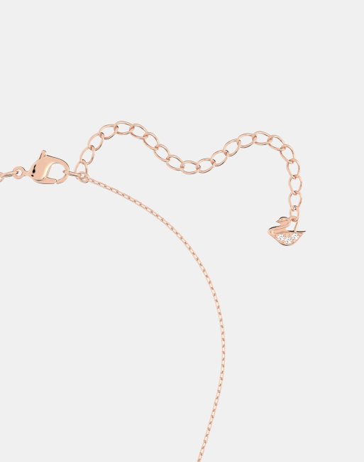 Collar en tonos metálicos variados con colgante de corazón e infinito Hyperbola de Swarovski , 4 de 4