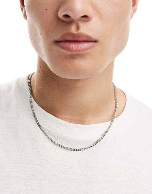 Collar estilo cadena barbada de acero inoxidable Diamond de Lost Souls