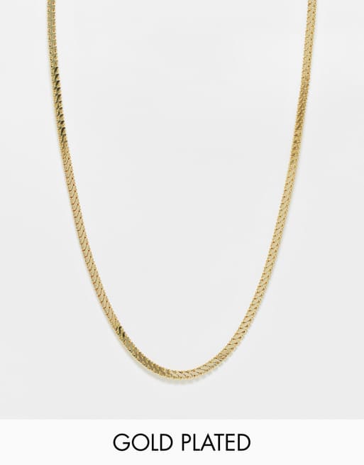 Collar estilo cadena chapado en oro de Pilgrim