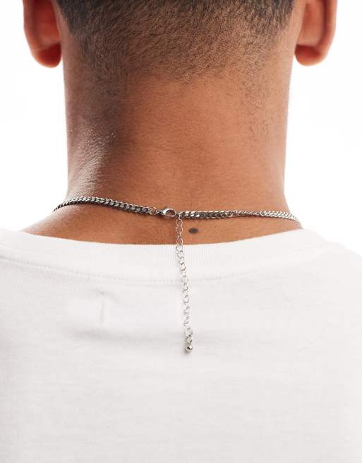 Collar plateado de cadena corta de 4 mm estrecha de ASOS DESIGN   , 3 de 3