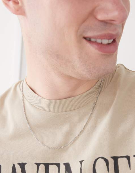 Collar plateado de cadena fina estilo cordón de Faded Future - view 1