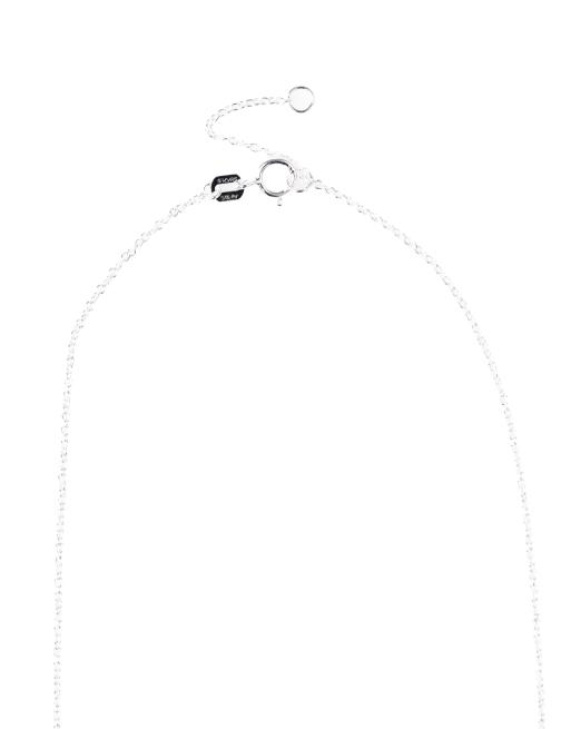Collar plateado de plata de ley con colgante en forma de corazón con circonitas Halo Heart de Lovisa  , 3 de 3