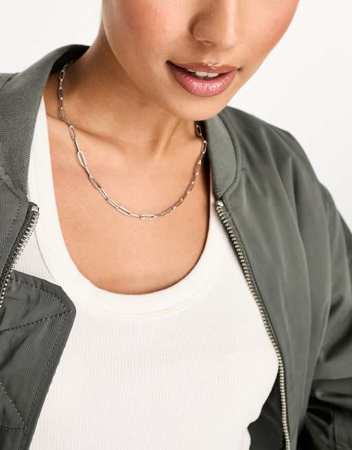 Collar plateado estilo eslabones de acero inoxidable de Lost Souls