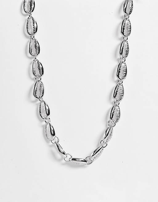 Hombre Other | Collar unisex con diseño de conchas de metal de Reclaimed Vintage Inspired - OW29139