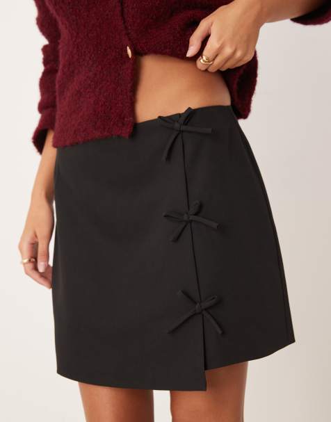 Collective The Label A-line mini skirt in black