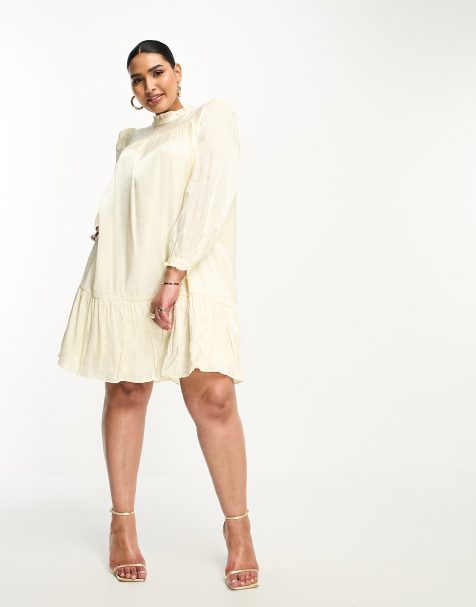 Plus size short outlet white dresses for graduation