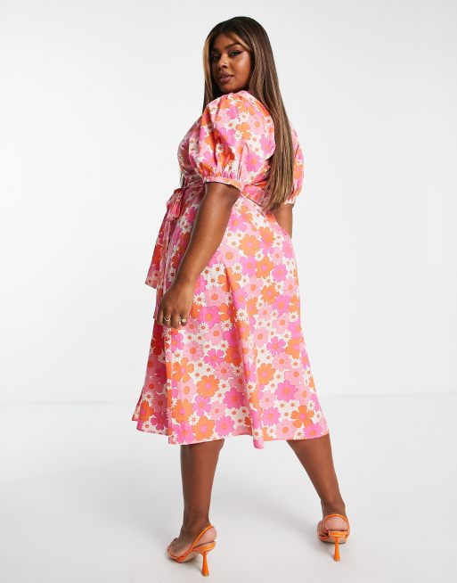 Floral midi sales dress canada