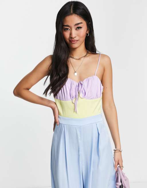 By Anthropologie Layered Cami Romper