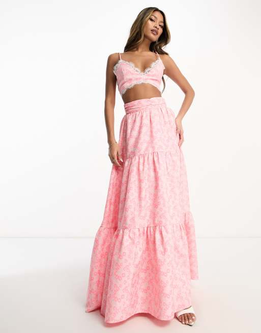 Jacquard on sale maxi skirt