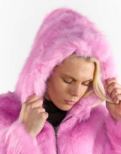ジャケット・アウター Marshmellow kitty fur jacket (pink) Marshmallow kitty fur jacket & shorts (ivory) + Charmy collar top