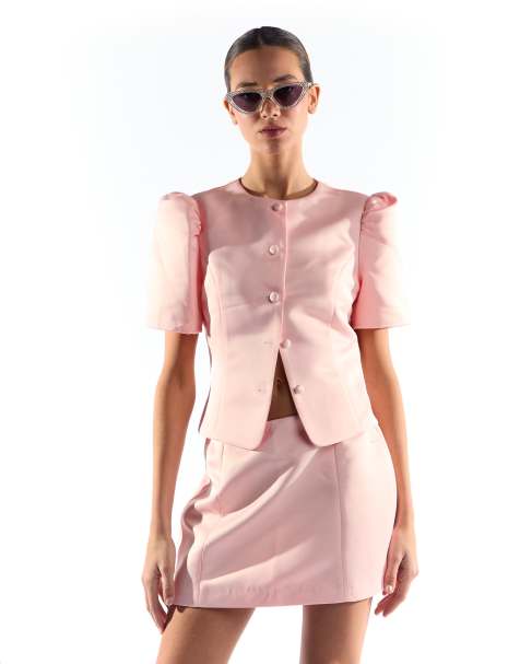 Collective The Label Mini skirt in light pink