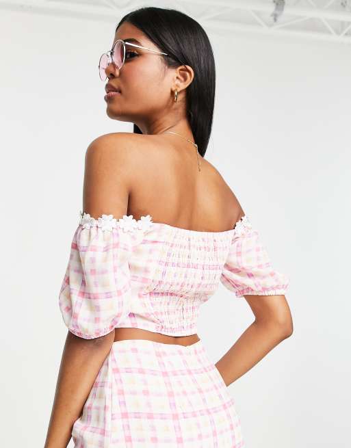 Lilac off the shoulder top hot sale