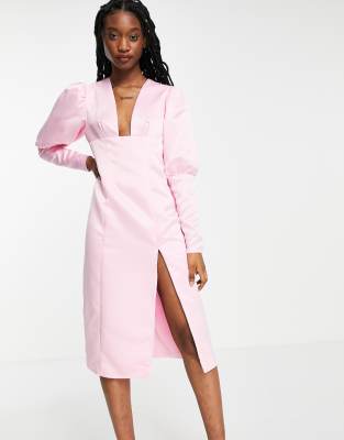 pink oversized dress