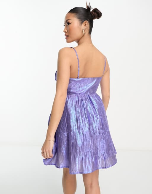 Iridescent purple clearance dress