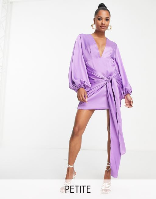 Petite discount robe satin