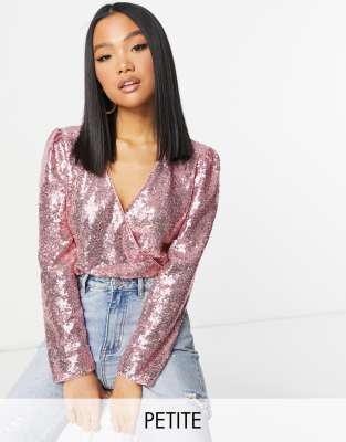 sequin crop tops for women