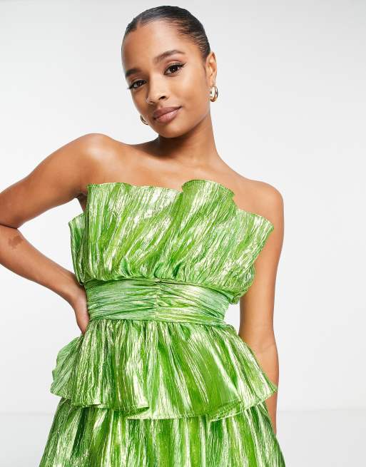 Robe bustier verte deals