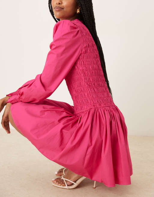 Collective The Label Skater mini dress in fuchsia, 4 of 4