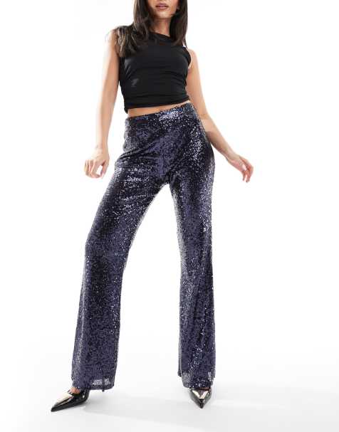 Collective The Label Wide-leg trousers in midnight blue - view 1