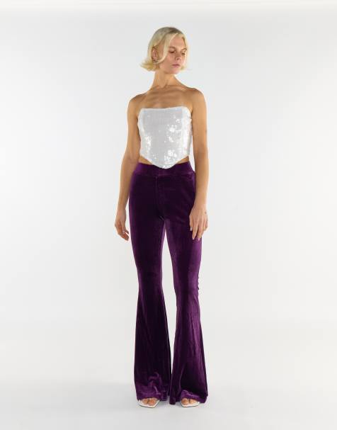 Collective The Label Wide leg trousers in wine