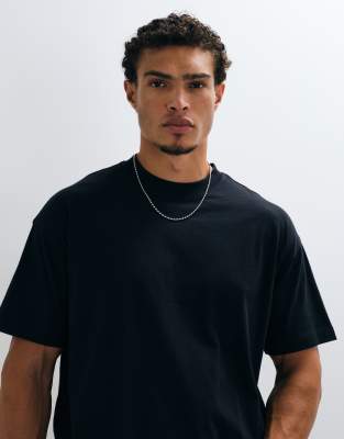 Collusion Colluison Oversized Short Sleeve T-shirt In Black