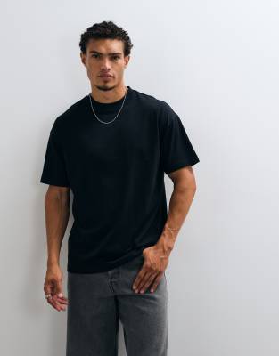 Collusion Colluison Oversized Short Sleeve T-shirt In Black