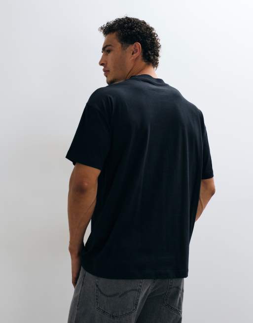 COLLUISON oversized t-shirt med korta ärmar i svart, 5 av 5