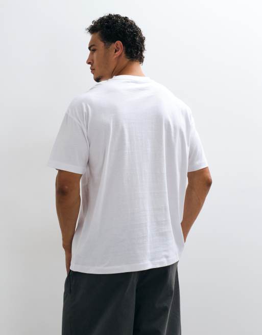 COLLUISON oversized t-shirt med korta ärmar i vitt, 5 av 5