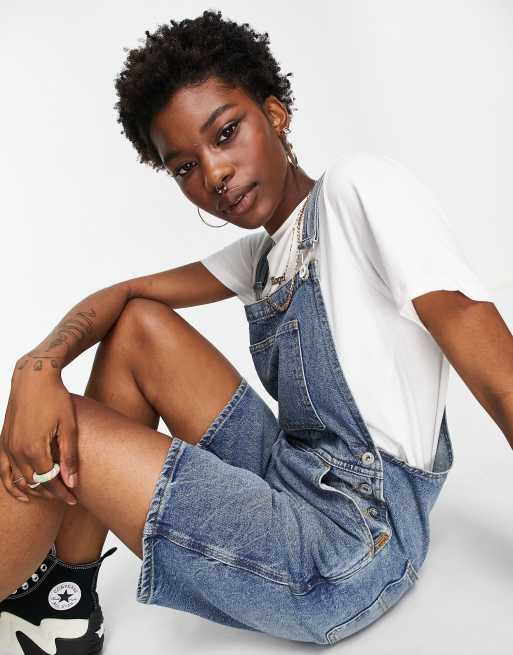 Denim shorts outlet dungarees