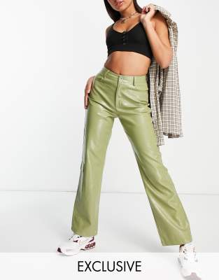 COLLUSION 90s croc effect faux leather 
