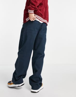 baggy navy pants