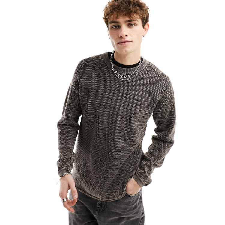 Washed work sweater unisexual ロンT スウェットウォッシュ加工 Washed work sweater unisexual ロンT スウェットウォッシュ加工