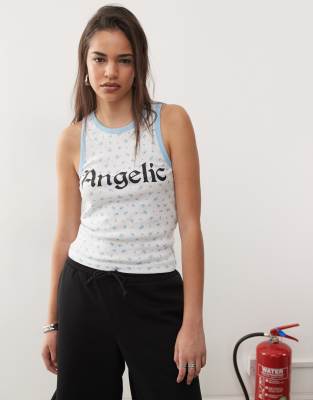 Collusion Angelic Floral Tank Top