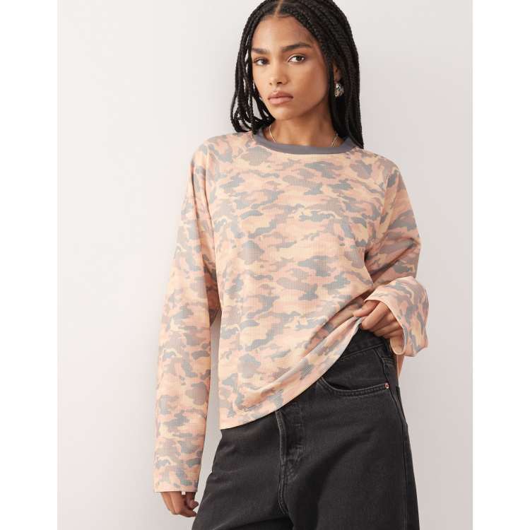 トップス beeden camo waffle just fit tops CAMO WAFFLE JUST FIT