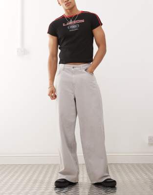 asos COLLUSION antifit jeans in grey