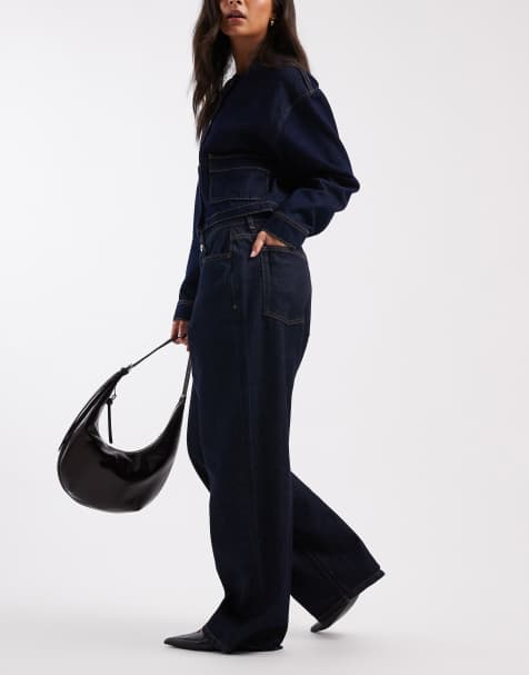 COLLUSION – Antifit – Jeans in Mittelblau mit Rinse-Waschung - view 1