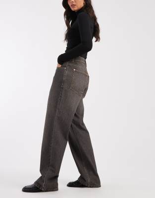 Collusion Antifit Mid Rise Jean In Gray