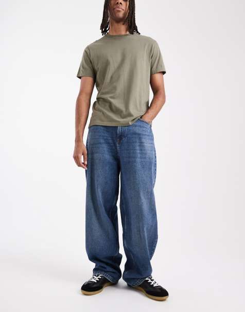 COLLUSION antifit mid rise jean in mid blue - view 1
