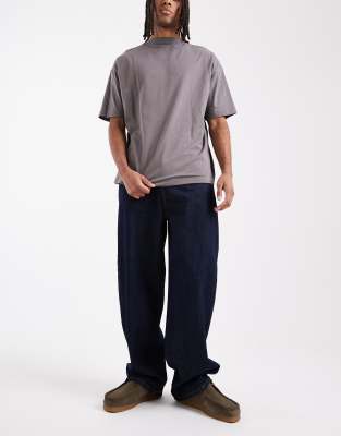 Collusion Antifit Mid Rise Jeans In Blue