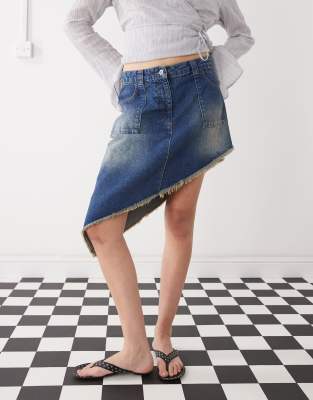Collusion Asymmetric Midi Skirt