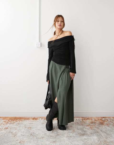 COLLUSION asymmetric off-shoulder top - view 1