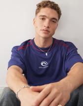 Bershka retro sports t-shirt in ecru | ASOS