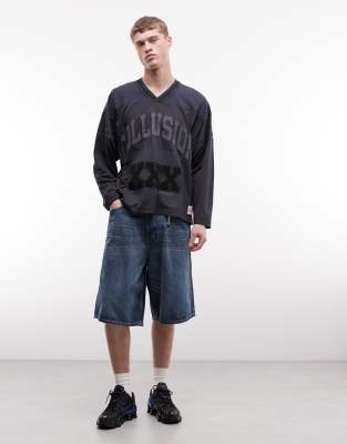 Collusion Athletic Jersey In Blue