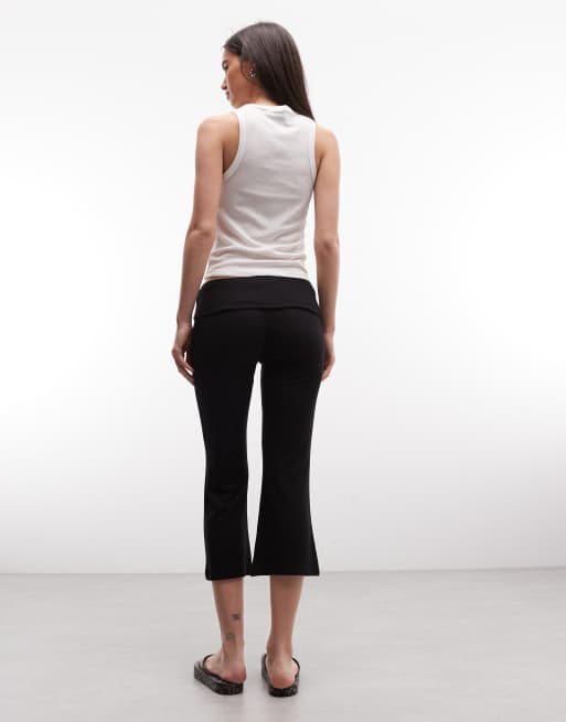 COLLUSION – Ausgestellte Capri-Leggings in Schwarz, 5 von 5