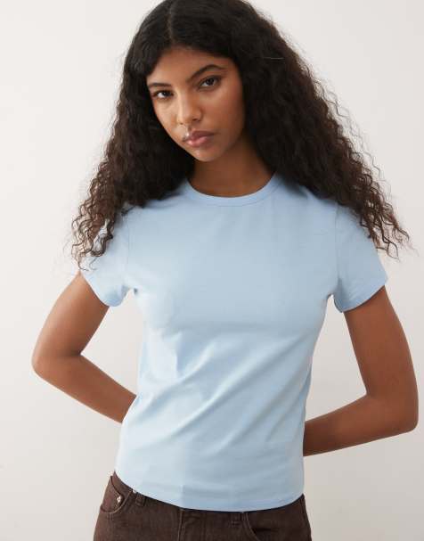COLLUSION baby tee in blue - view 1