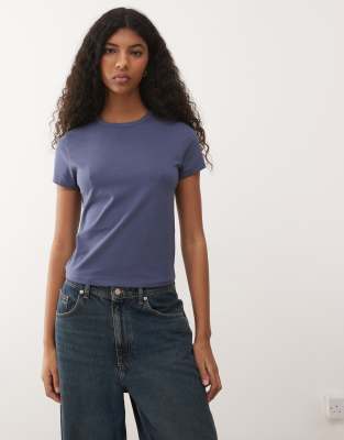 Collusion Plus Baby Tee In Blue
