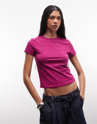 Collusion Baby Tee In Purple