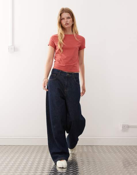 COLLUSION - Baby tee in tomatenrood - view 1