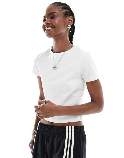 COLLUSION baby tee in white - view 1