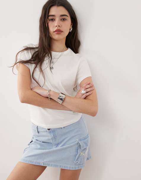 COLLUSION baby tee in white - view 1